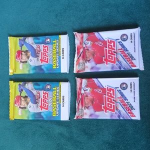 Topps Baseball Card Packs Factory Sealed